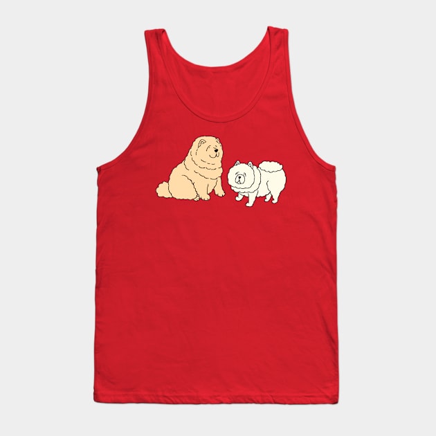 Chow Chow Dogs Tank Top by lamaisondulapino